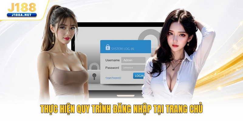 Thực hiện quy trình đăng nhập tại trang chủ